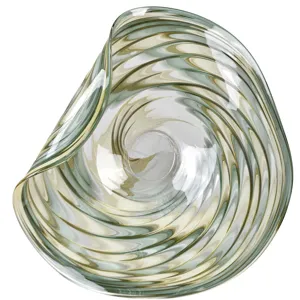 Garrison Large Swirled Green Glass Decorative Plate