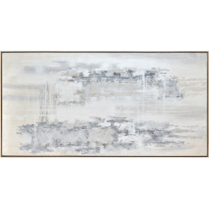 Seymour Abstract Neutral Framed Canvas Wall Art
