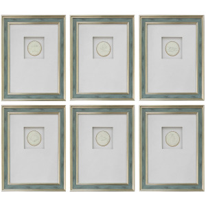 Bradenton 6-piece Botanical Medallion Framed Wall Art Set