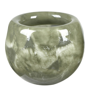 Modesto Small Green Glass Decorative Bowl