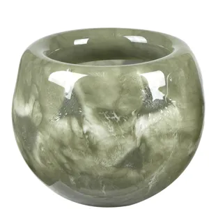 Modesto Small Green Glass Decorative Bowl