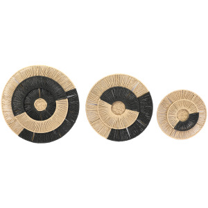 Cairo 3-piece Modern Natural Woven Wall Accents