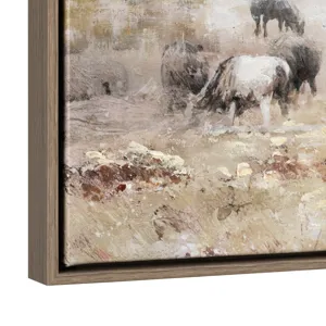 Golden Pastures 2-piece Framed Canvas Wall Art Set