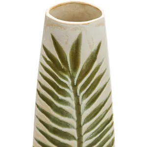 Large Verbana Ceramic Green Vase