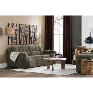 Brown Solid Wood Round Cocktail/coffee Table