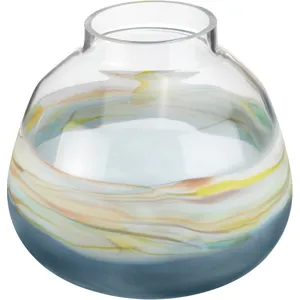 Montebello Small Blue Swirl Glass Vase
