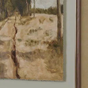Suwanee Roadside Landscape Framed Canvas Wall Art