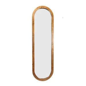 Oslo Rounded Wood Frame Full Length Mirror
