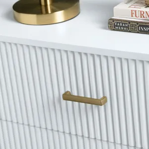 3-drawer White Accent Chest