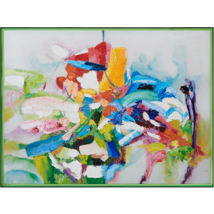 Effervescent 4 Abstract Framed Canvas Wall Art