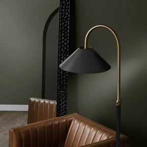 Metal Floor Lamp With Metal Shade