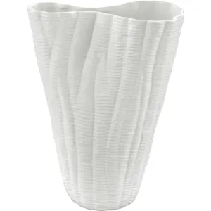 Farrington Small White Ceramic Vase