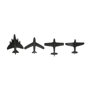 Cleared For Takeoff 4-piece Metal Airplane Wall Art Set