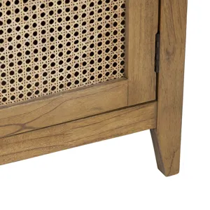 2-door Brown Tall Cabinet