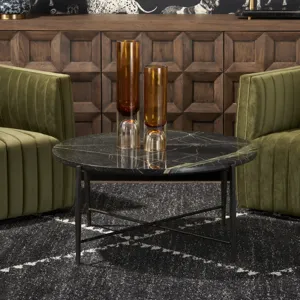 Green Marble Round Cocktail/coffee Table