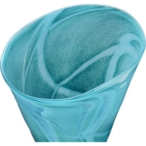 Zahara Large Blue Glass Vase