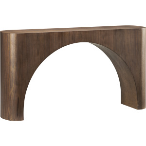 W Brown Wooden Accent Console Sofa Table