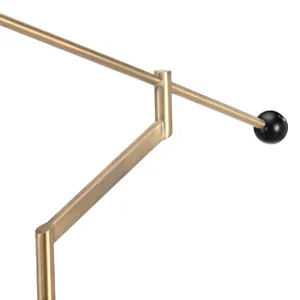 Metal Floor Lamp With Metal Dome Shade