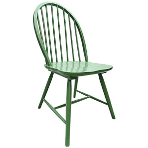 Set Of 2 Green Dining/side Chairs