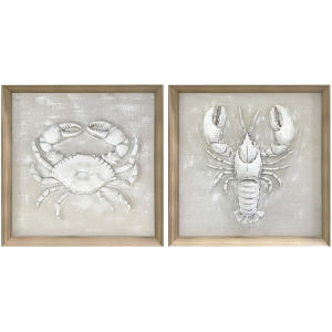 Pinch & Claw Coastal Framed Wall Art Set