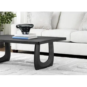 Solid Wood Black Wood Grain Cocktail/coffee Table