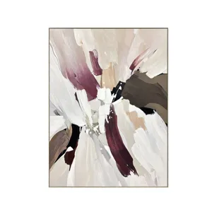 Wine & Willow Abstract Hand-painted Framed Canvas Wall Art