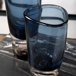 Renner Large Blue Glass Vase