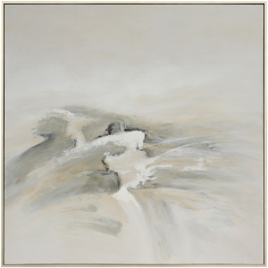 Ellington Neutral Abstract Landscape Framed Canvas Wall Art
