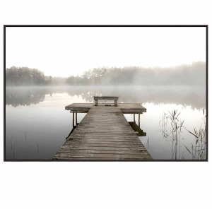 Brandt Coastal Dock Framed Print