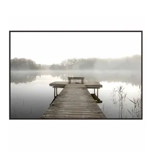 Brandt Coastal Dock Framed Print