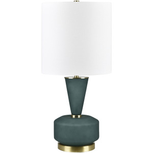 Green Glass Table Lamp
