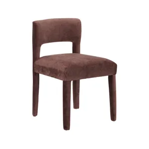 Set Of 2 Red Upholstered Dining Side Chairs