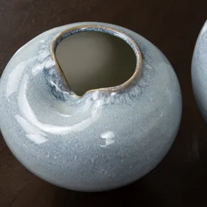 Small Biltmore Blue Ceramic Vase