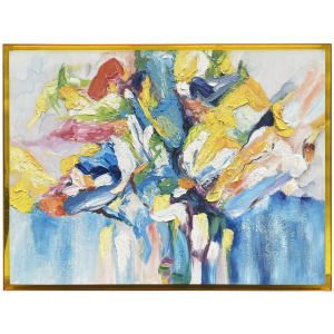 Effervescent 2 Abstract Framed Canvas Wall Art
