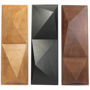 Lyon 3-piece Modern Geometric Wood Wall Art