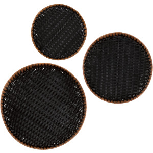 Novalie Round Woven Tray Set Of 3