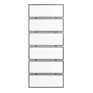 Soleil Modern Industrial Metal Frame Full Length Mirror