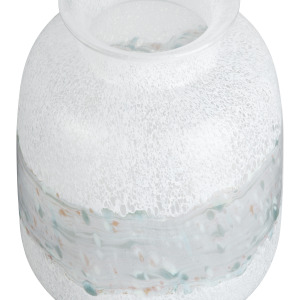 Solene Small White Glass Vase