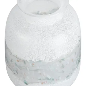 Solene Small White Glass Vase