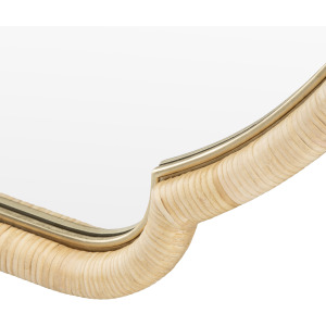 Valencia Scalloped Woodframed Wall Mirror,  X