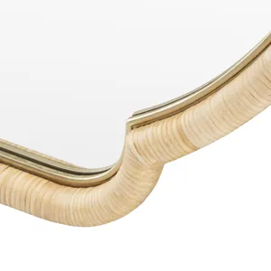 Valencia Scalloped Woodframed Wall Mirror,  X