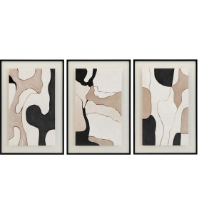Andover 3-piece Modern Abstract Framed Canvas Art Set
