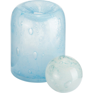 Kyler Small Blue Glass Vase