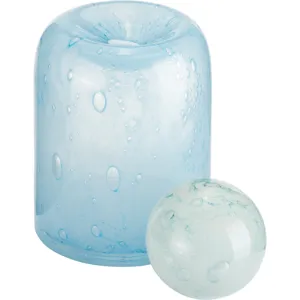Kyler Small Blue Glass Vase