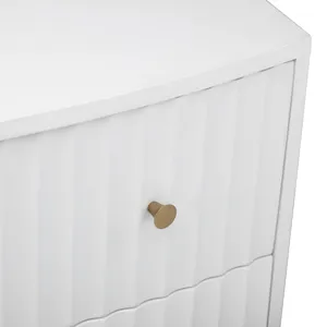 3-drawer White Accent Chest