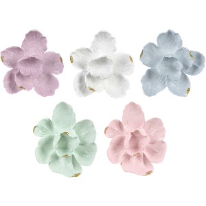 Whimsy 5-piece Pastel Porcelain Wall Flowers
