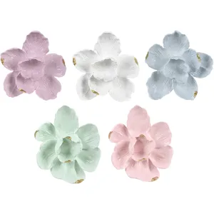 Whimsy 5-piece Pastel Porcelain Wall Flowers