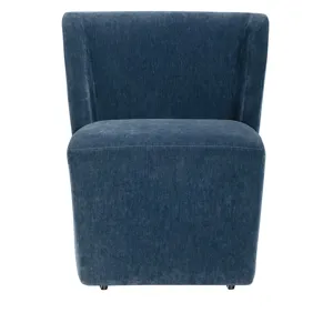 Set Of 2 Blue Upholstered Dining Chair