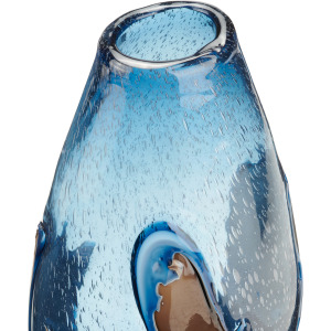 Bridger Large Blue Glass Vase