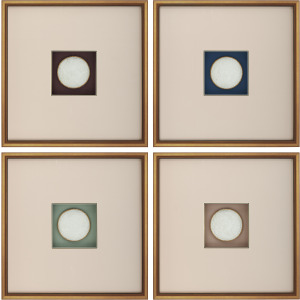Kaser 4-piece Framed Geometric Mixed Media Wall Art Prints